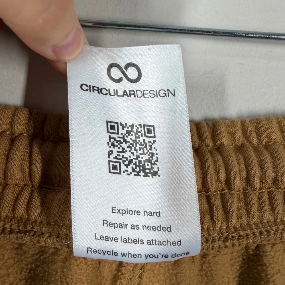 The North Face Mens Circular Design Fleece Sweatpants Brown A84GC Large